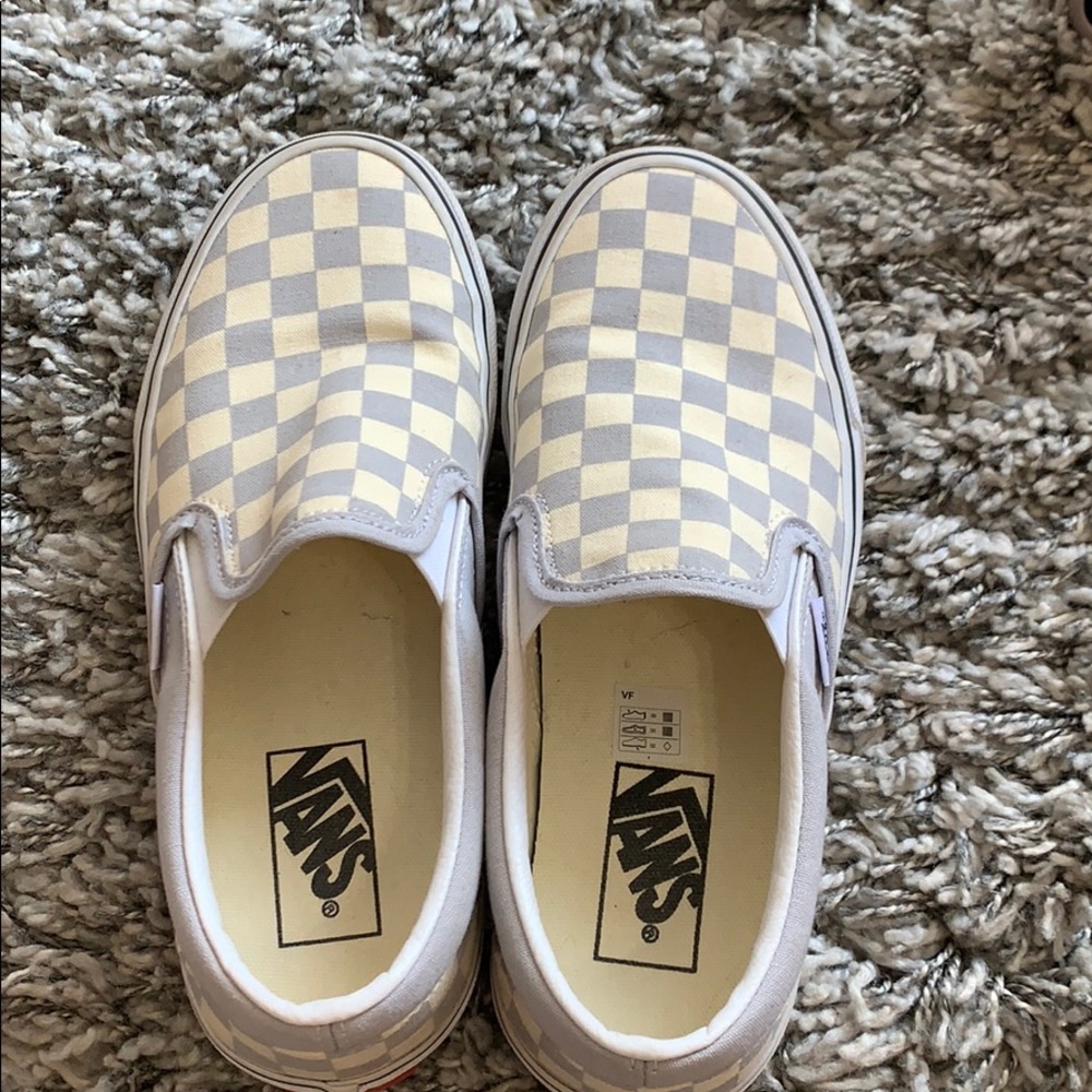 barely worn checkered vans